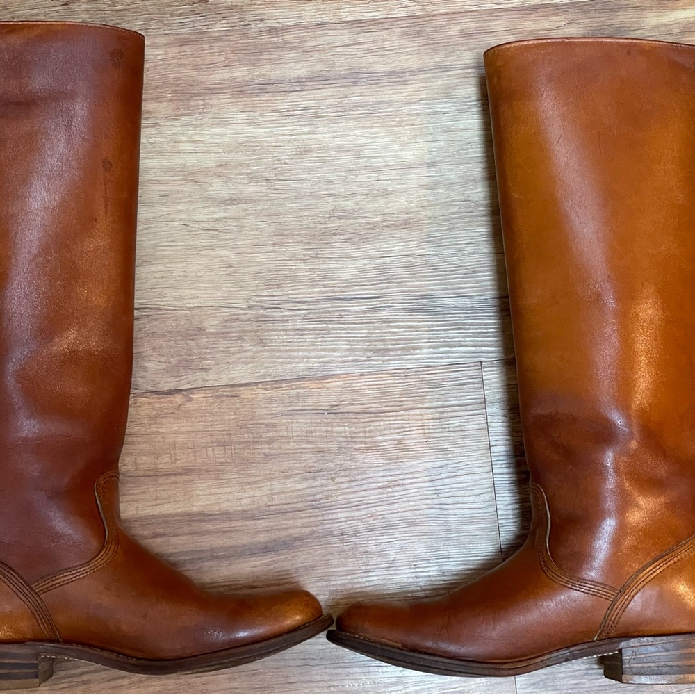 Rare Frye Vintage Silhouette (Campus line) Boho Boots, size 7, small calf